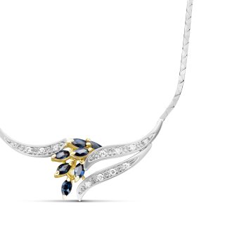 COLLIER MIT SAPHIREN